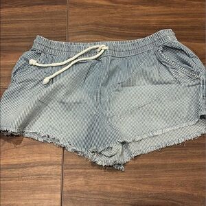 Striped Blue Women's Shorts